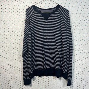 Banana Republic Vintage Blue & White Striped Long Sleeve Shirt